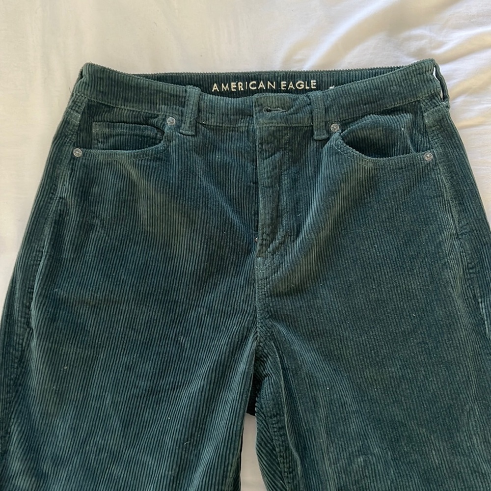 American eagle green corduroy pants